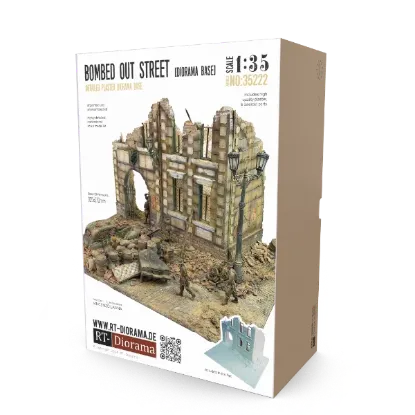 Picture of 1/35 Diorama Base: Bombed out Street - RT Diorama 35222
