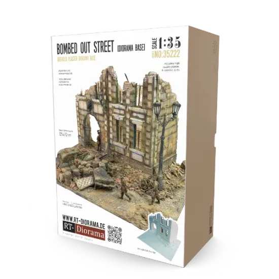 Picture of 1/35 Diorama Base: Bombed out Street - RT Diorama 35222