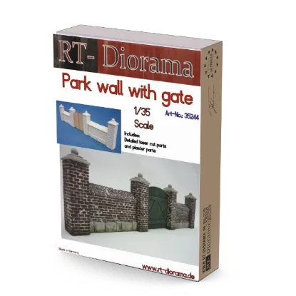 Picture of 1/35 Park Wall with gate - RT Diorama 35244