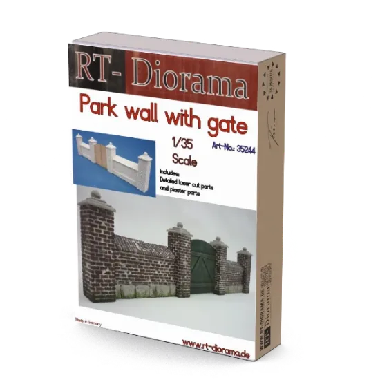 Picture of 1/35 Park Wall with gate - RT Diorama 35244