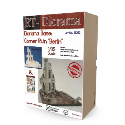 Picture of 1/35 Diorama Base: Corner Ruin Berlin - RT Diorama 35252