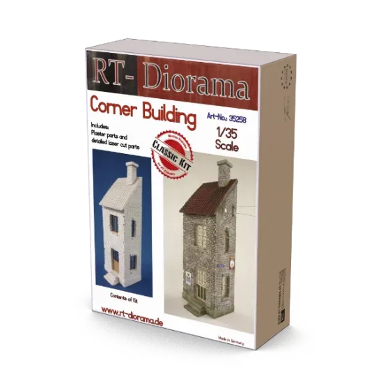 Picture of 1/35 Corner Building - RT Diorama 35258