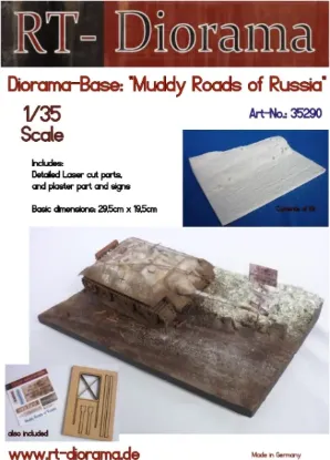 Picture of 1/35 Diorama-Base: "Muddy Roads of Russia" - RT Diorama 35290