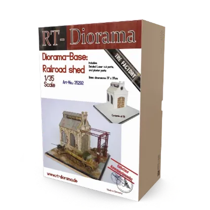 Picture of 1/35 Diorama-Base: Railroad shed - RT Diorama 35292