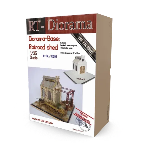 Picture of 1/35 Diorama-Base: Railroad shed - RT Diorama 35292