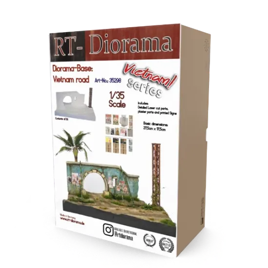 Picture of 1/35 Diorama-Base: Vietnam road - RT Diorama 35298