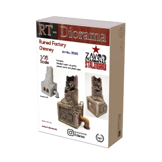 Picture of 1/35 Ruined Factory chimney - RT Diorama 35300