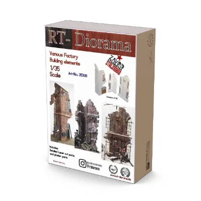 Picture of 1/35 Various Factory Building elements - RT Diorama 35306