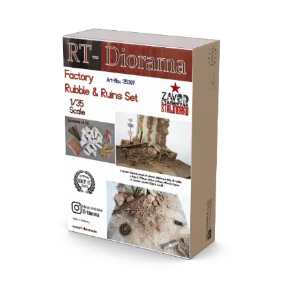 Picture of 1/35 Factory Ruble & Ruins Set - RT Diorama 35307