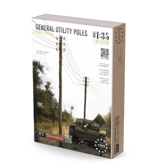 Picture of 1/35 General Utility Poles - RT Diorama 35318