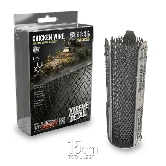Picture of 1/35 Chicken Wire Diamond-Shape 15cm [Xtreme Detail] - RT Diorama 35326