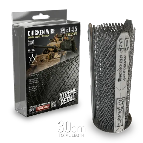 Picture of 1/35 Chicken Wire Diamond-Shape 30cm [Xtreme Detail] - RT Diorama 35327