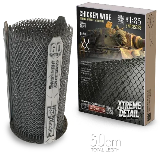 Picture of 1/35 Chicken Wire Diamond-Shape 60cm [Xtreme Detail] - RT Diorama 35328
