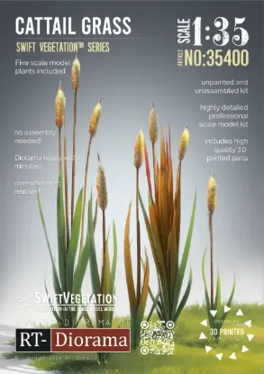 Picture of 1/35 Cattail Grass / 2pcs. - RT Diorama 35400