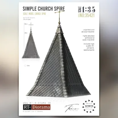 Picture of 1/35 Simple Church Spire - RT Diorama 35421