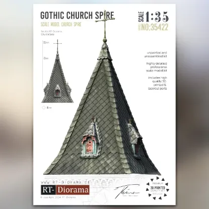 Picture of 1/35 Gothic Church Spire - RT Diorama 35422