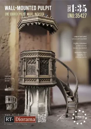 Picture of 1/35 Wall-Mounted Pulpit - RT Diorama 35427