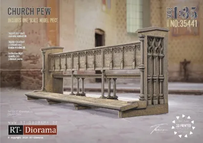 Picture of 1/35 Church Pew - RT Diorama 35441