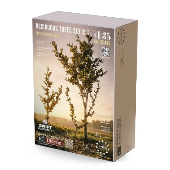 Picture of 1/35 Deciduous Trees Set [Early Growth] - RT Diorama 35445