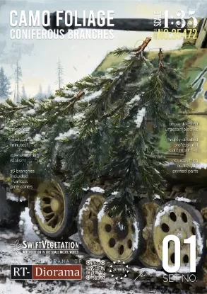 Picture of 1/35 Coniferous Branches [Camo Foliage] - RT Diorama 35472