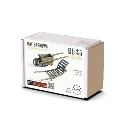 Picture of 1/35 Hay Barrows [SHQ] - RT Diorama 35487