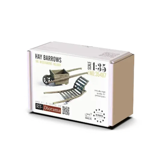 Picture of 1/35 Hay Barrows [SHQ] - RT Diorama 35487