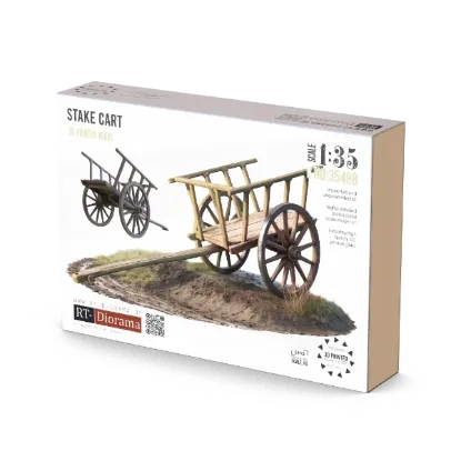 Picture of 1/35 Stake Cart [SHQ] - RT Diorama 35488