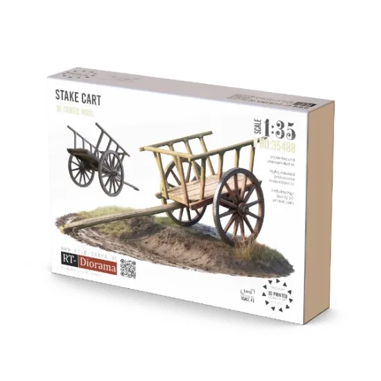 Picture of 1/35 Stake Cart [SHQ] - RT Diorama 35488