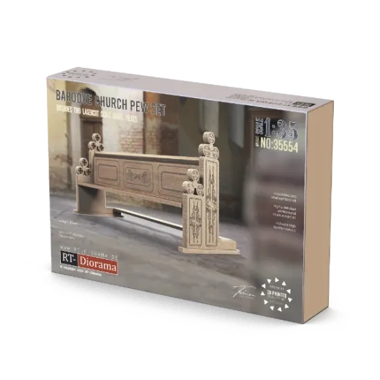 Picture of 1/35 Church pews short - RT Diorama 35554