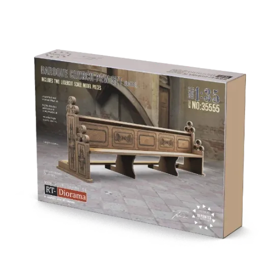 Picture of 1/35 Church pews long - RT Diorama 35555
