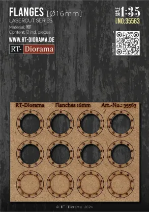 Picture of 1/35 Flanges 16mm (industrial accessories) - RT Diorama 35563
