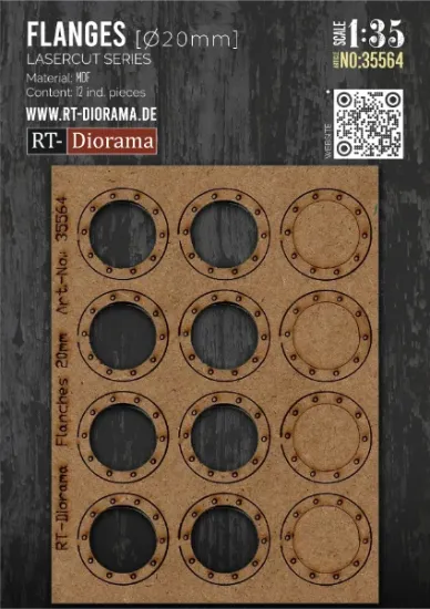 Picture of 1/35 Flanges 20mm (industrial accessories) - RT Diorama 35564
