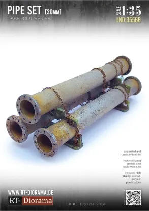 Picture of 1/35 Pipe Set 20mm (3 pipes) - RT Diorama 35566