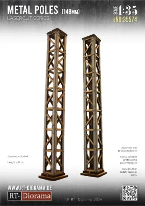 Picture of 1/35 Metal poles (2pcs.) 148mm - RT Diorama 35574