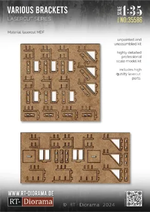 Picture of 1/35 Various Brackets - RT Diorama 35586