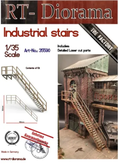 Picture of 1/35 Industrial stairs - RT Diorama 35590