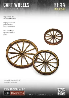 Picture of 1/35 Cart wheels - RT Diorama 35599