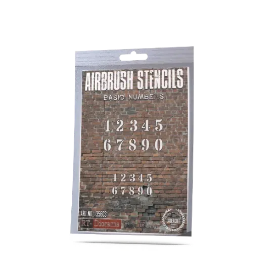 Picture of 1/35 Stencil: Numbers - RT Diorama 35603