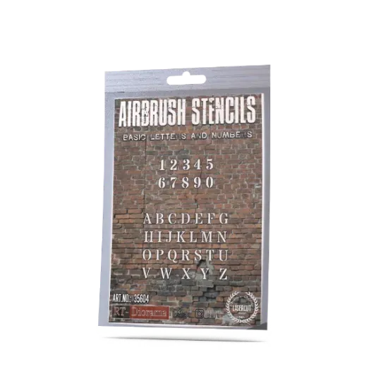 Picture of 1/35 Stencil: Letters & Numbers - RT Diorama 35604