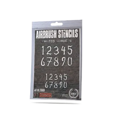 Picture of 1/35 Stencil: Painted numbers - RT Diorama 35608