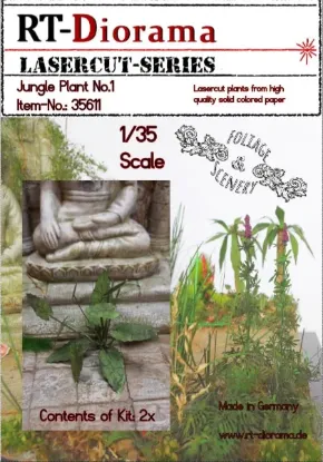 Picture of 1/35 Lasercut plants: Jungle Plant No.1 - RT Diorama 35611