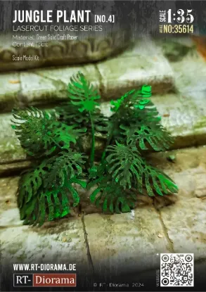Picture of 1/35 Lasercut plants: Jungle Plant No.4 - RT Diorama 35614