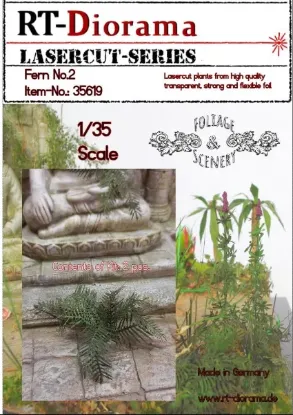 Picture of 1/35 Lasercut plants: Fern No.2 - RT Diorama 35619