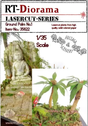 Picture of 1/35 Lasercut plants: Ground Palm No.1 - RT Diorama 35622