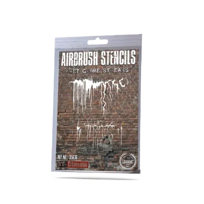 Picture of 1/35 Stencil: wet grime streaks - RT Diorama 35636
