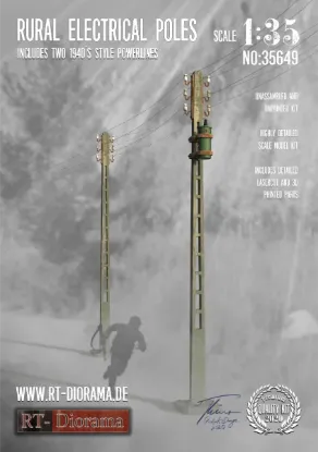 Picture of 1/35 Rural Electrical Poles - RT Diorama 35649