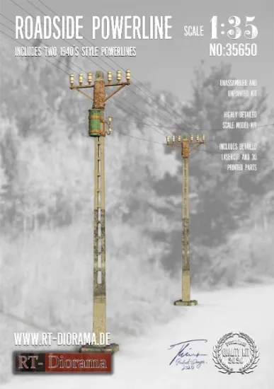 Picture of 1/35 Roadside Powerline - RT Diorama 35650