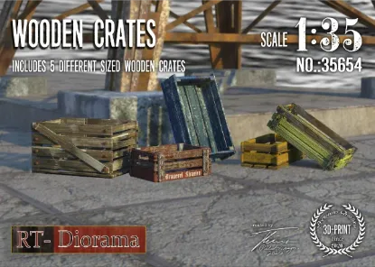 Picture of 1/35 Wooden Crates - RT Diorama 35654
