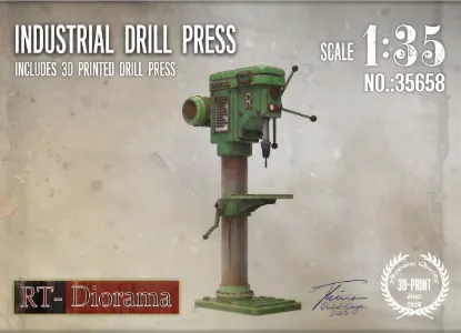 Picture of 1/35 Industrial Drill Press - RT Diorama 35658