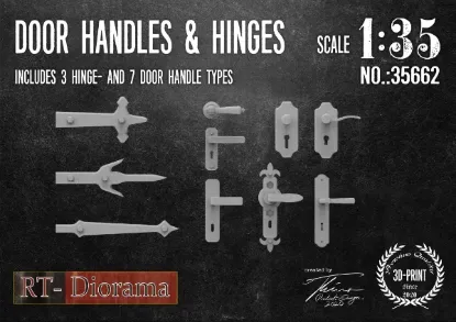 Picture of 1/35 Door Handles & Hinges - RT Diorama 35662